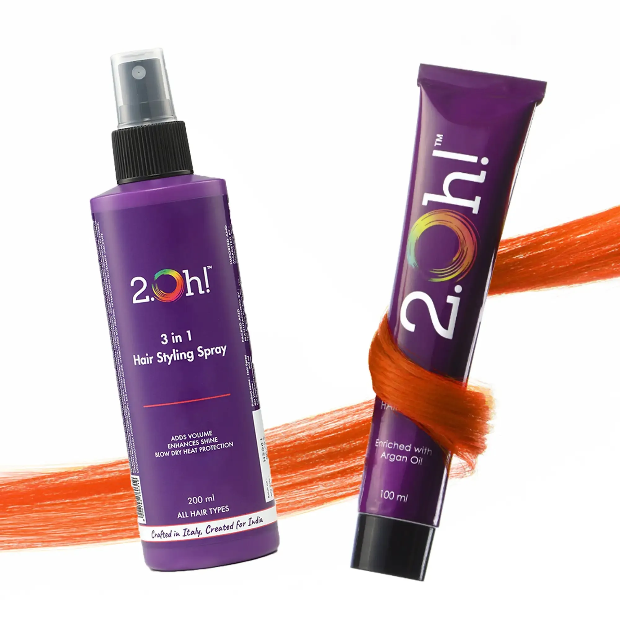 Orange Style Combo : Hair Styling Spray   Semi Permanent Hair Color