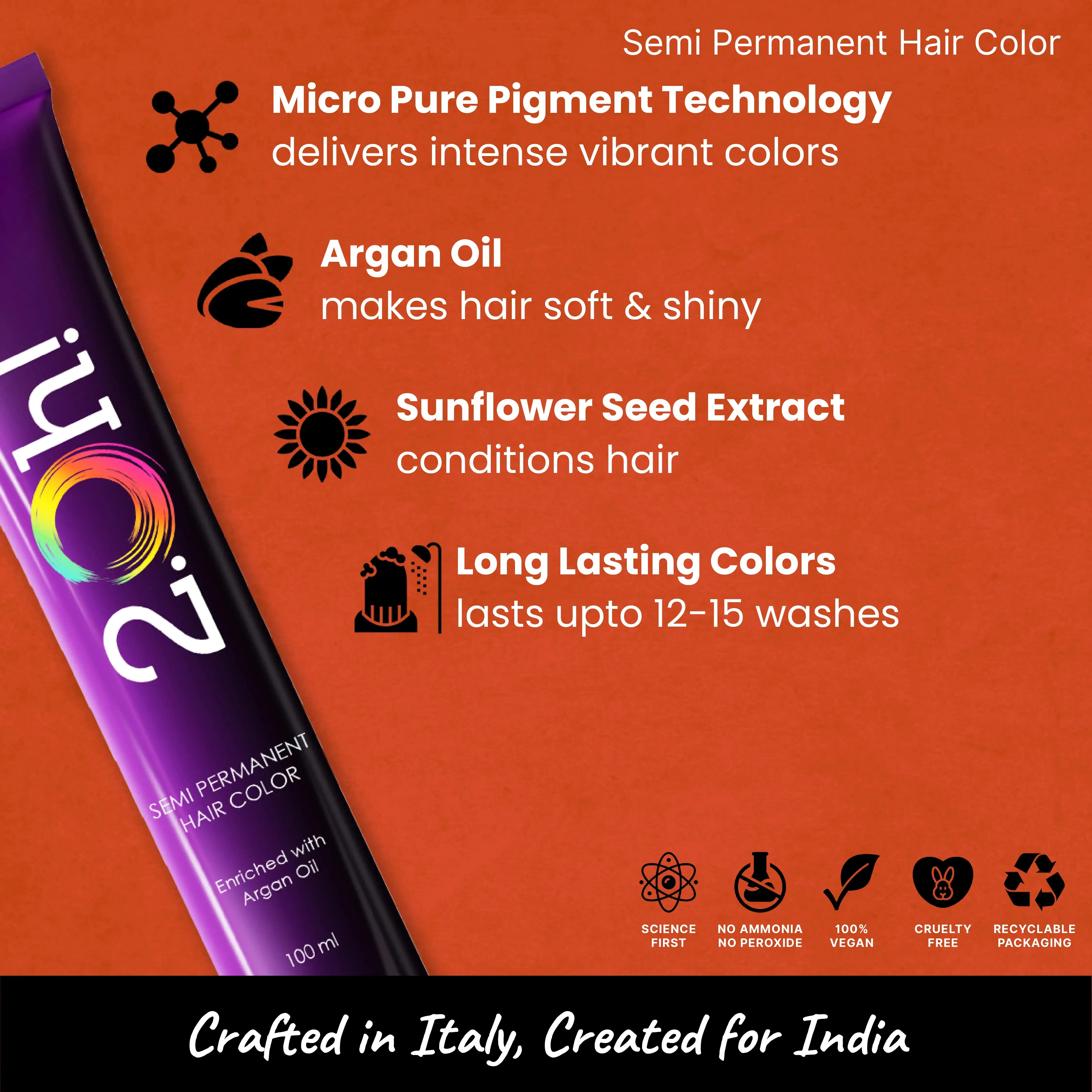 Orange Style Combo : Hair Styling Spray   Semi Permanent Hair Color