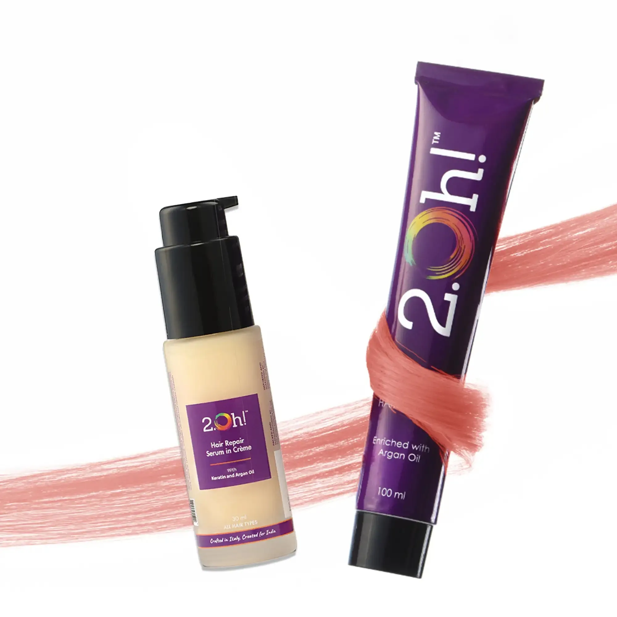Peach Repair Combo : Hair Repair Serum   Semi Permanent Hair Color