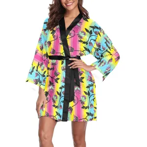 Powwow Carnival Long Sleeve Satin Robe