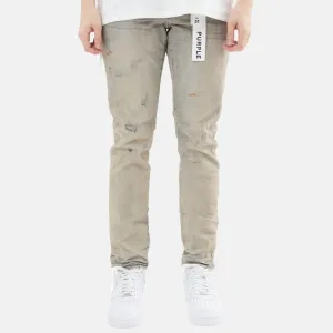 Purple Brand Super Light Indigo Oil Repair Slim Straight Jeans