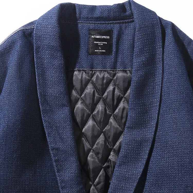 Quilted Warm Denim Haori Jacket