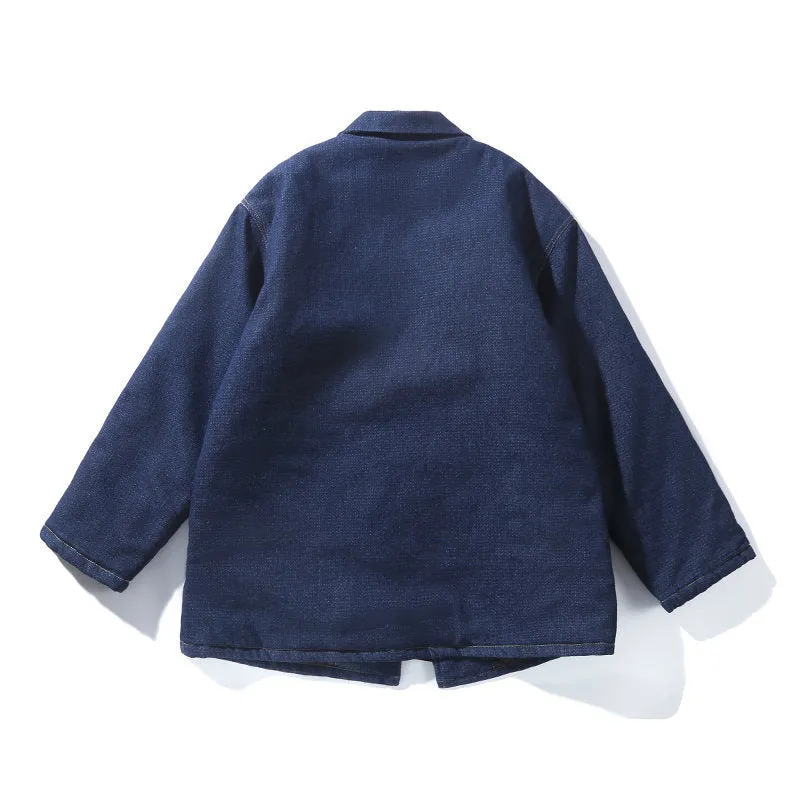 Quilted Warm Denim Haori Jacket