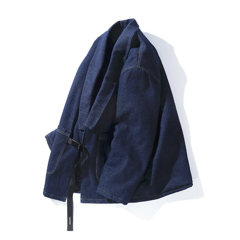 Quilted Warm Denim Haori Jacket