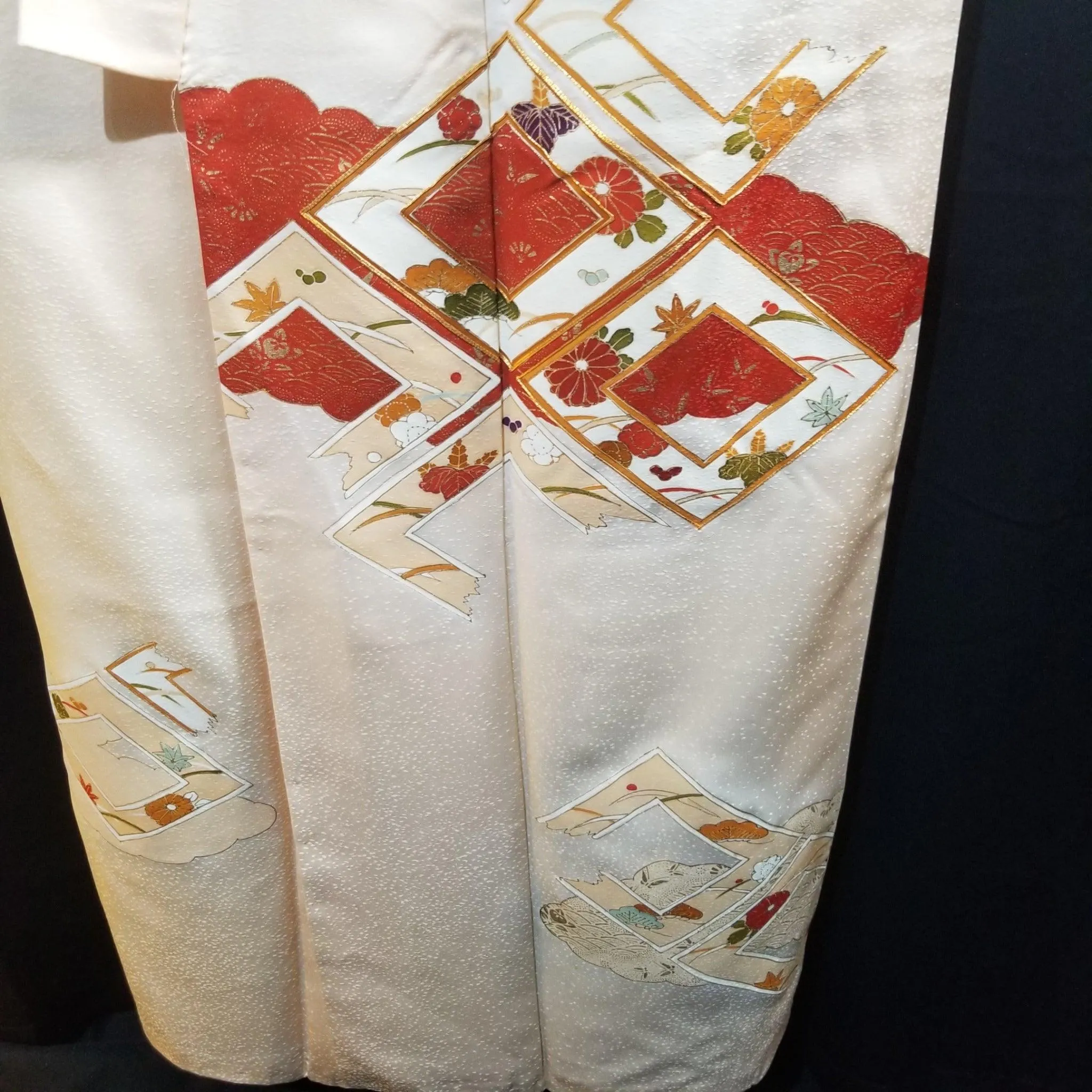 "Autumn Framed" Vintage Kimono
