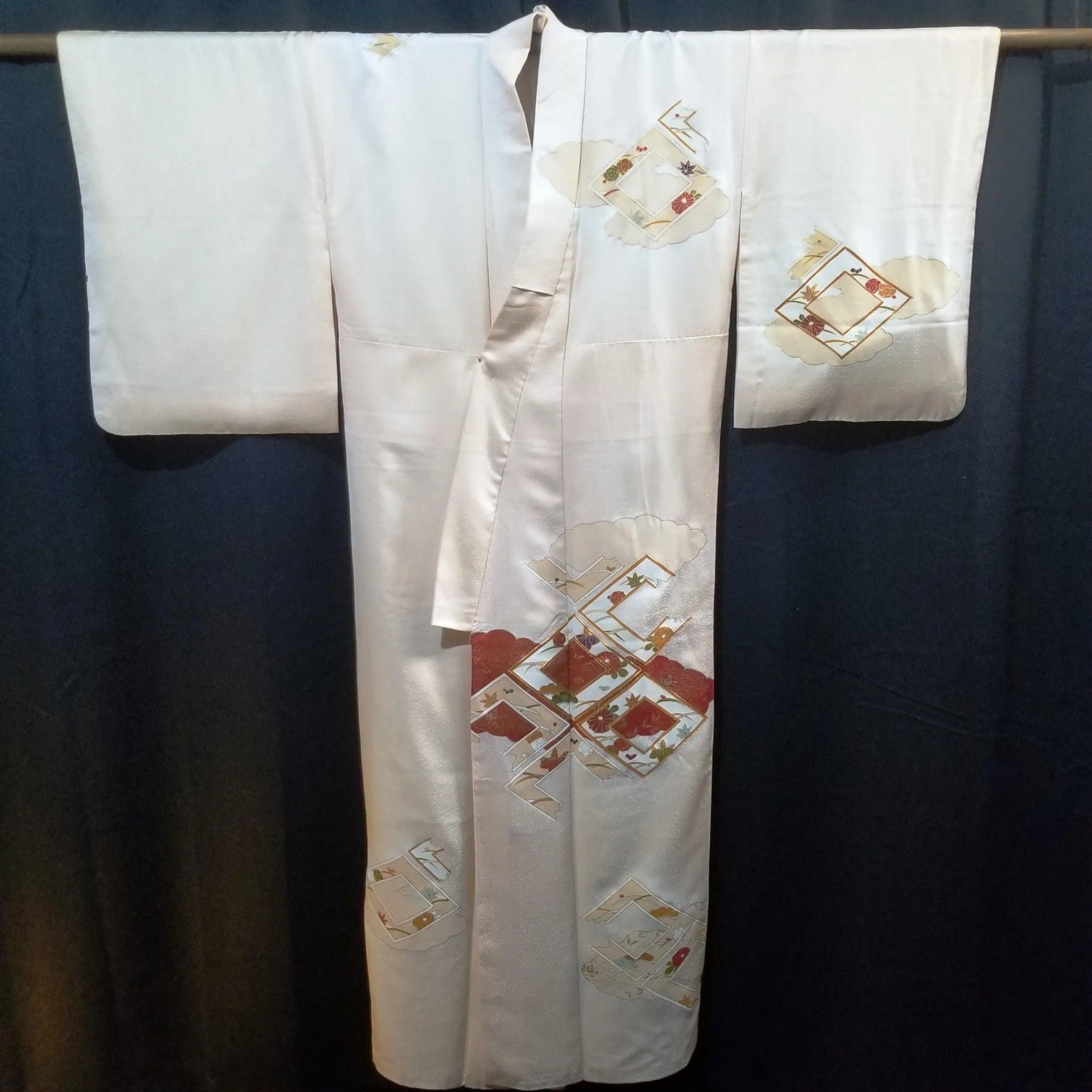 "Autumn Framed" Vintage Kimono