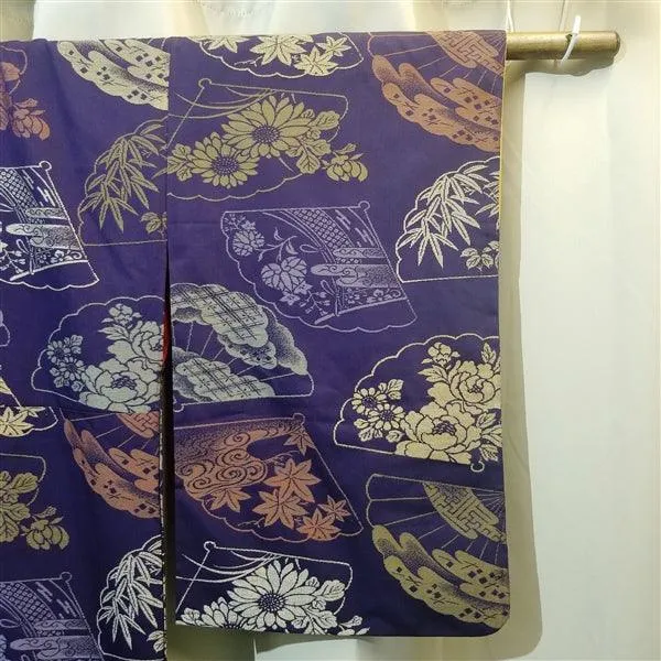 "Floating Fans" Vintage Kimono