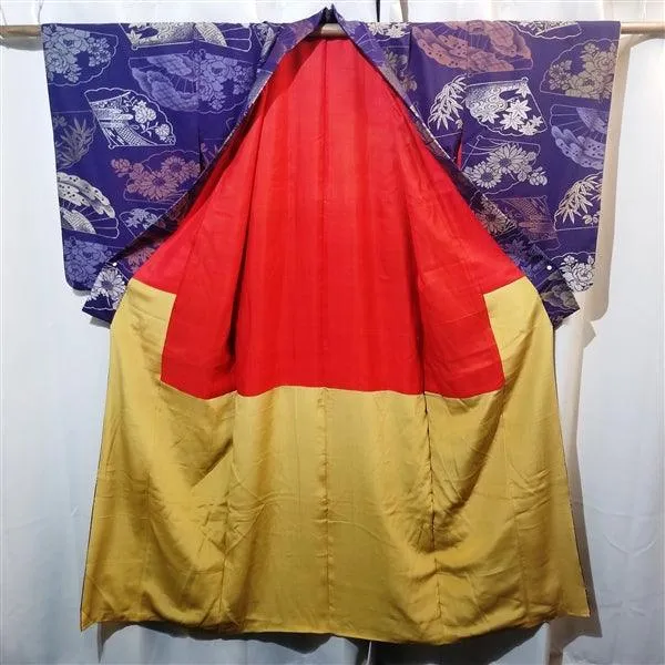 "Floating Fans" Vintage Kimono
