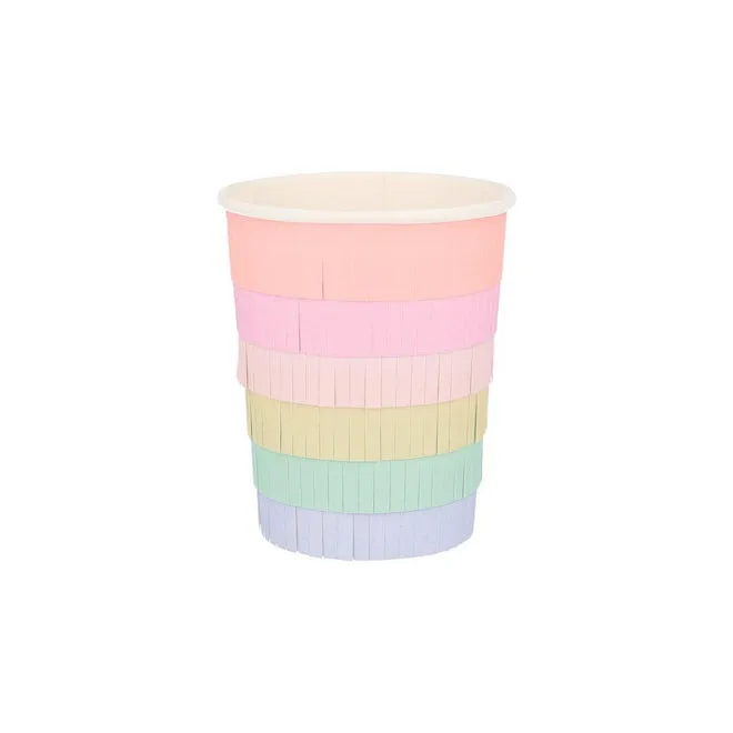 Rainbow Fringe Cups