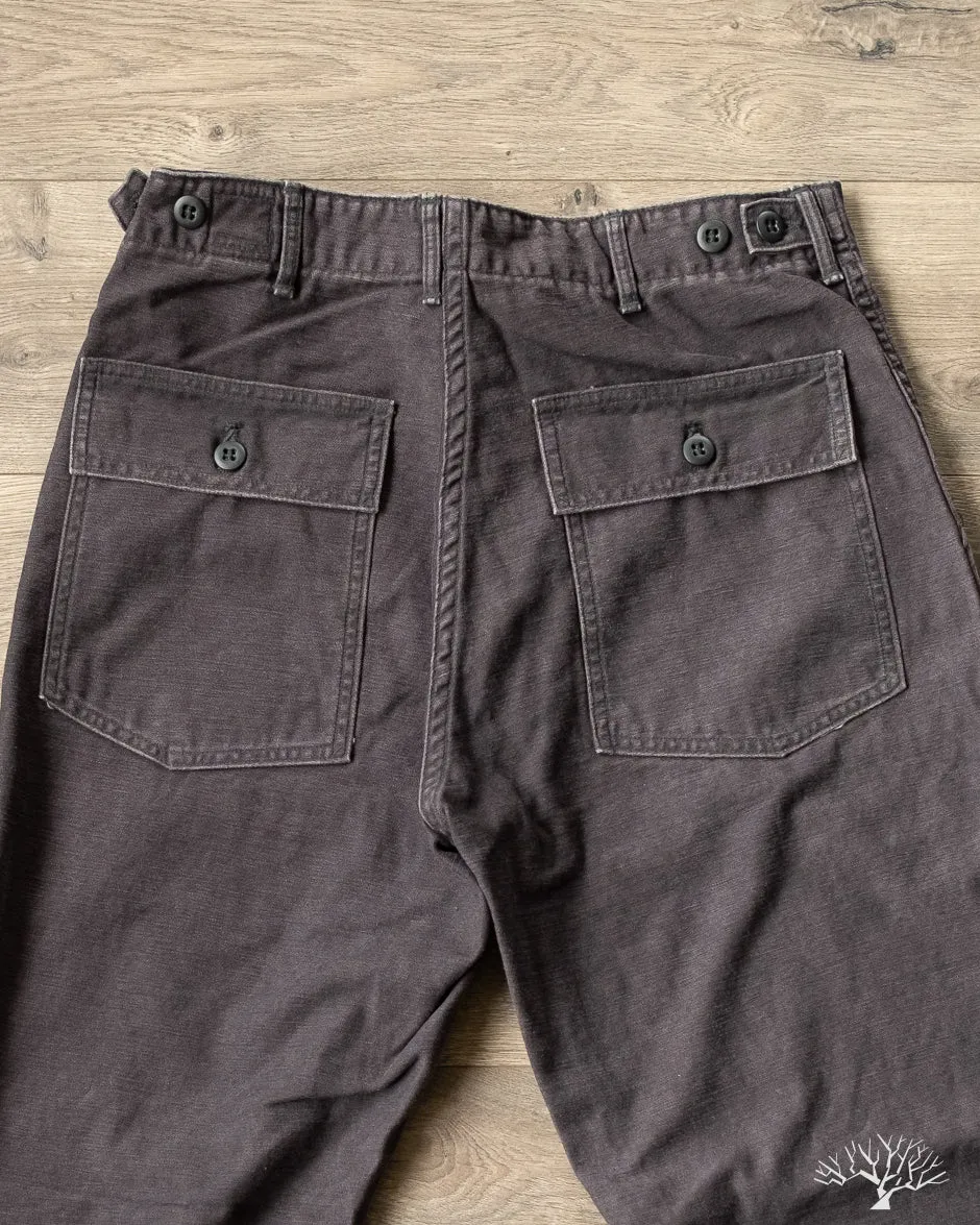 Regular Fit Fatigue Pants - Black Stone