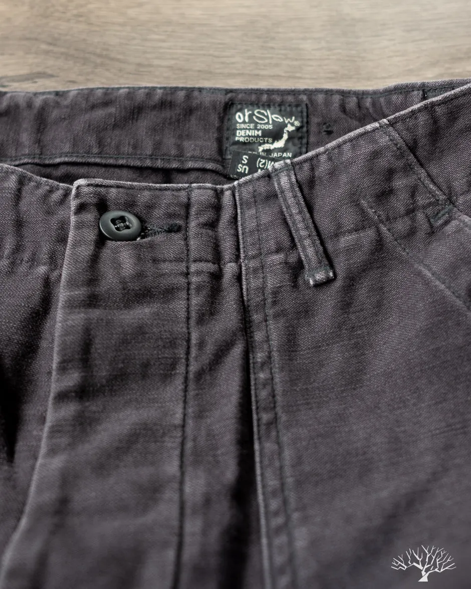 Regular Fit Fatigue Pants - Black Stone