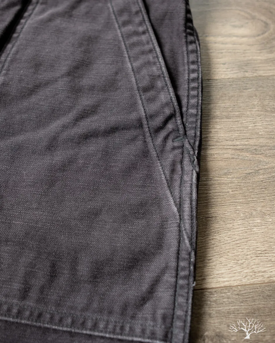 Regular Fit Fatigue Pants - Black Stone
