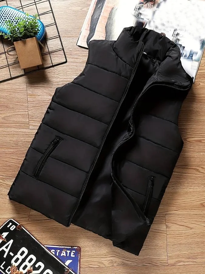 Ren - Stijlvolle zwarte bodywarmer voor mannen