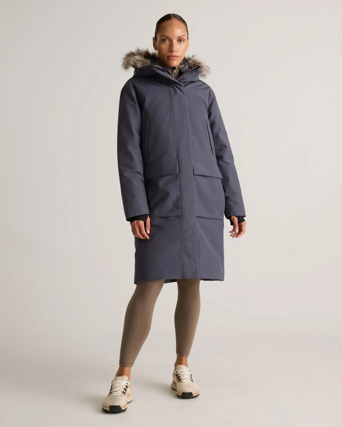 Responsible Down Hooded Long Parka