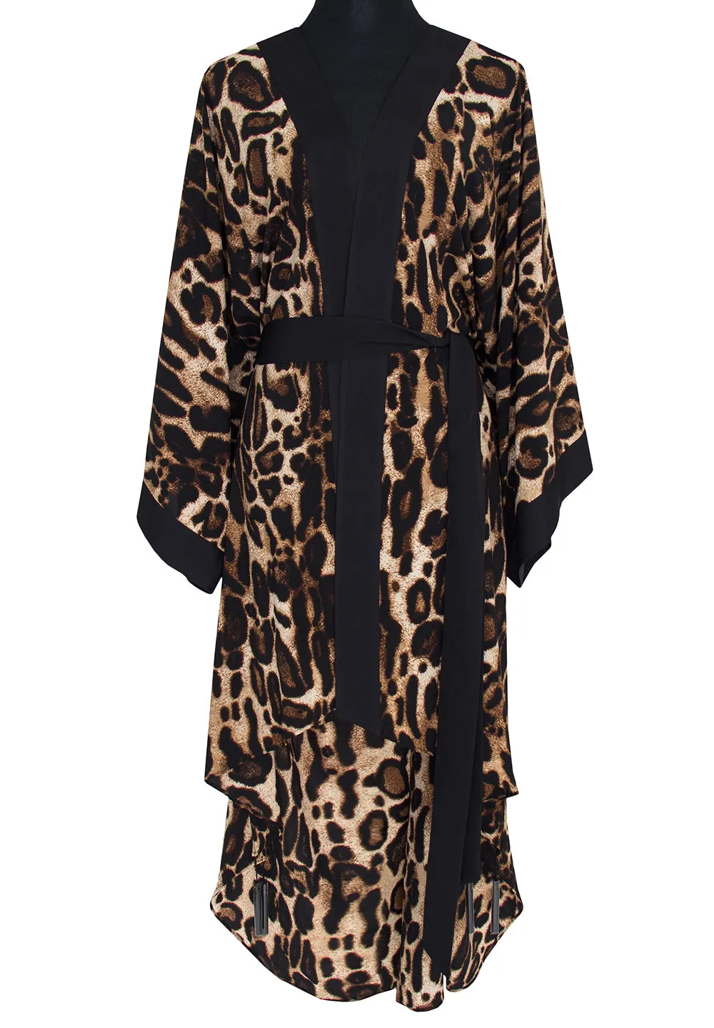 Safari - Wild Cat Kimono (Black)
