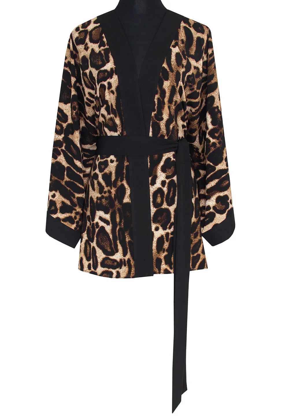 Safari - Wild Cat Kimono (Black)