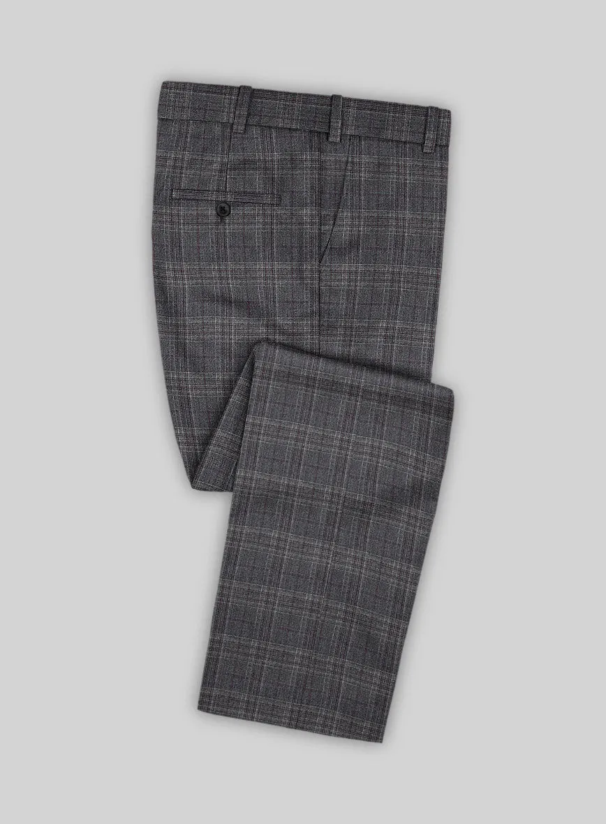 Scabal Tornado Glen Gray Wool Suit