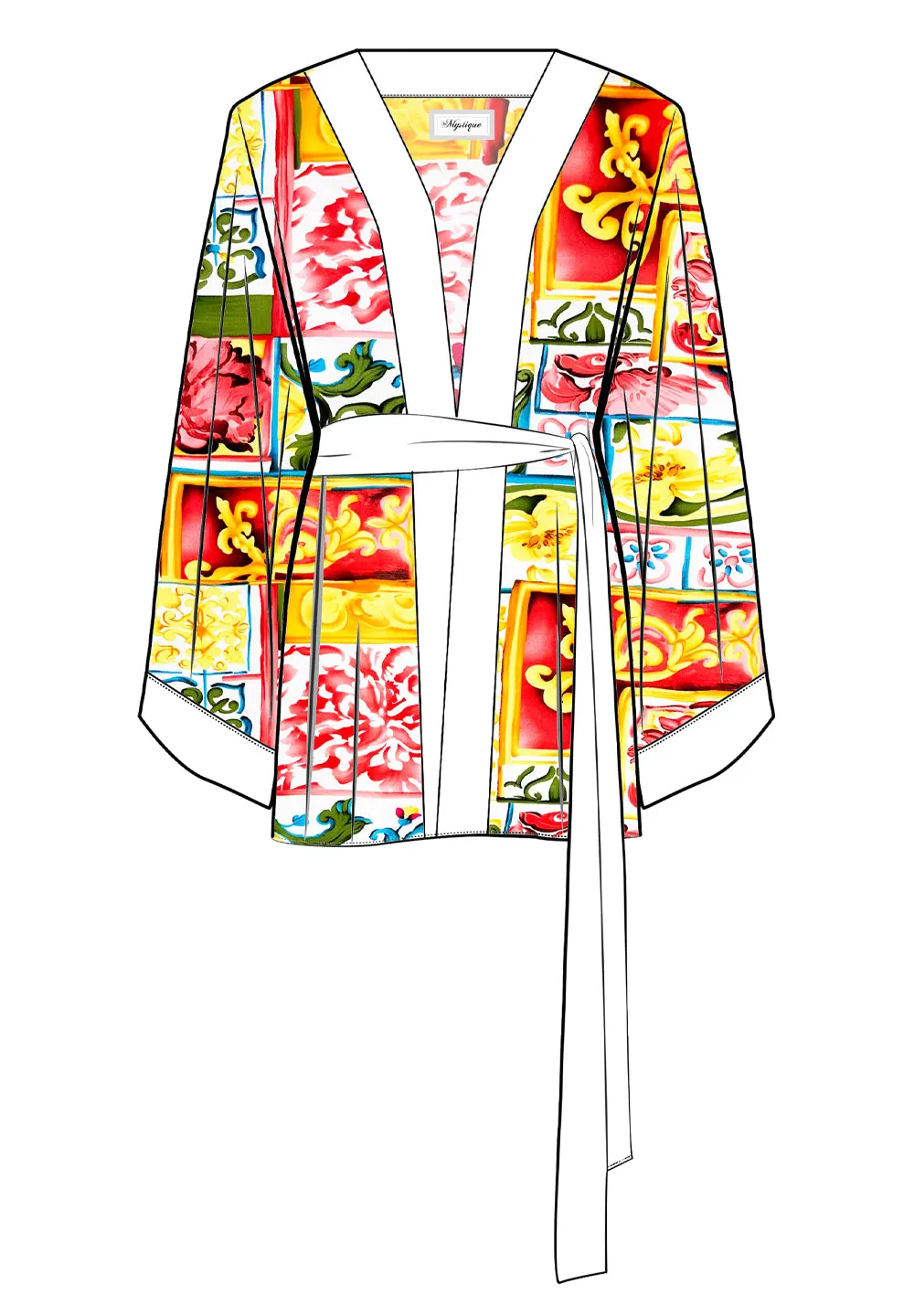 Siciliana - Gianna Kimono (Off-White)