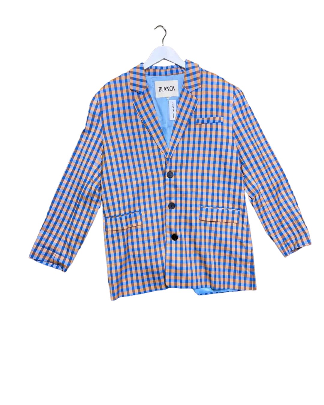 Size M/L -  Blanca Sandra Check Blazer