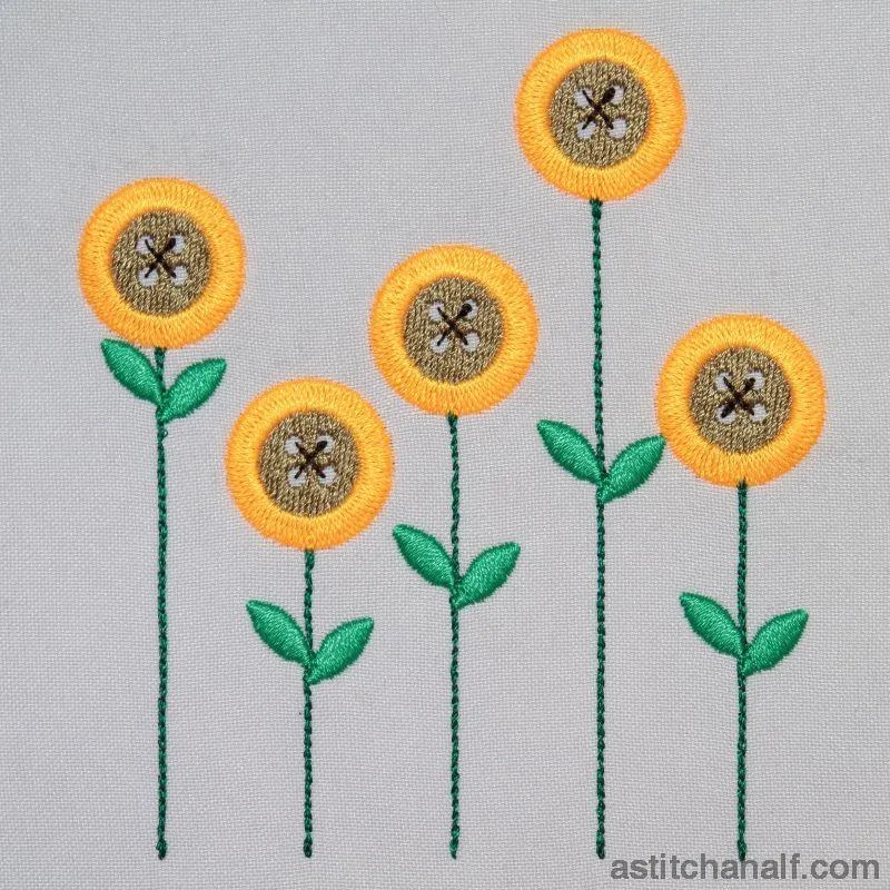Sunflower buttons