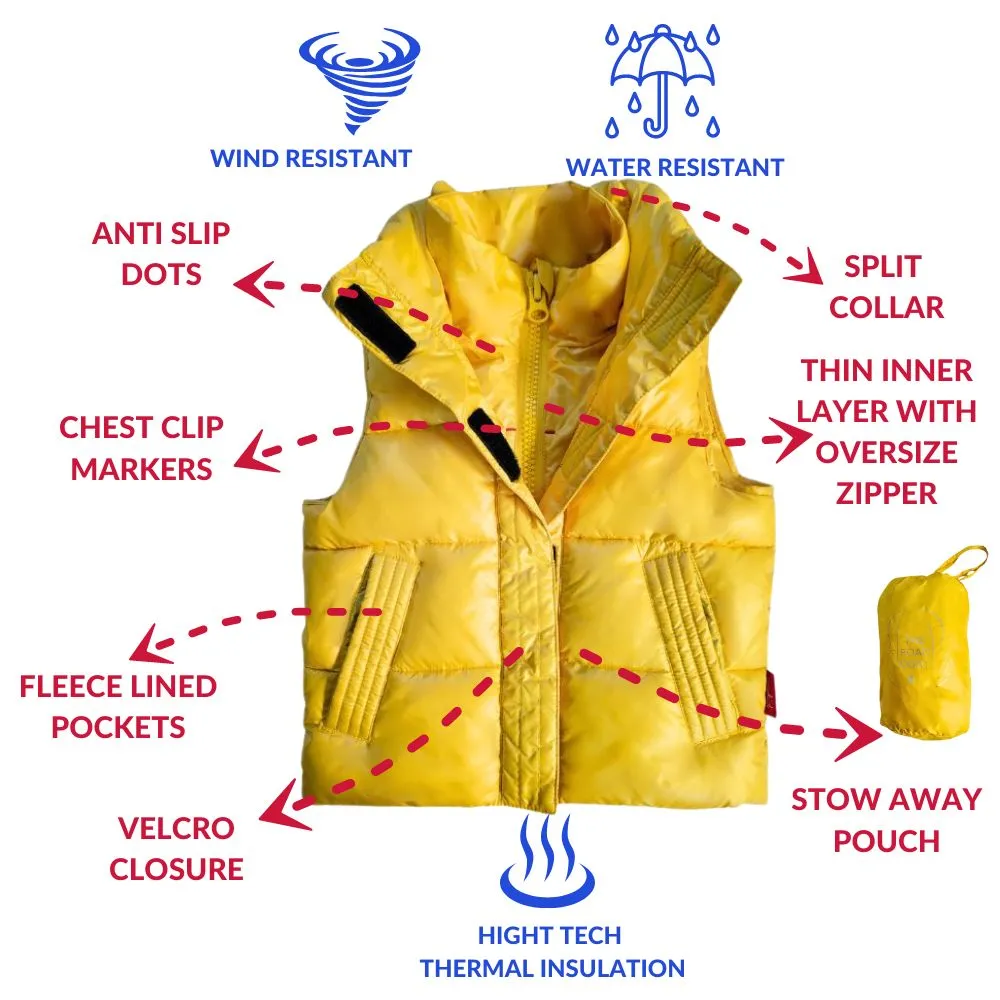 The Road Coat Vest - Yellow