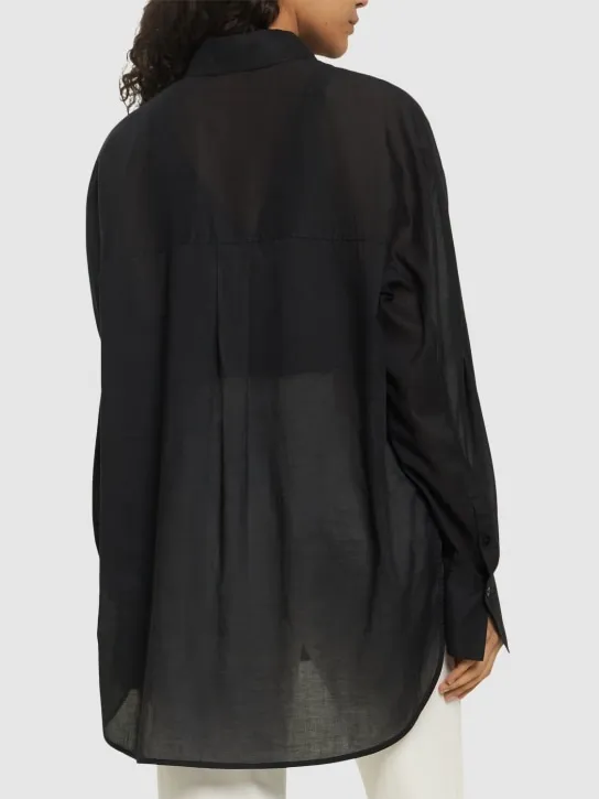 Toteme   Kimono sleeve cotton blend shirt 
