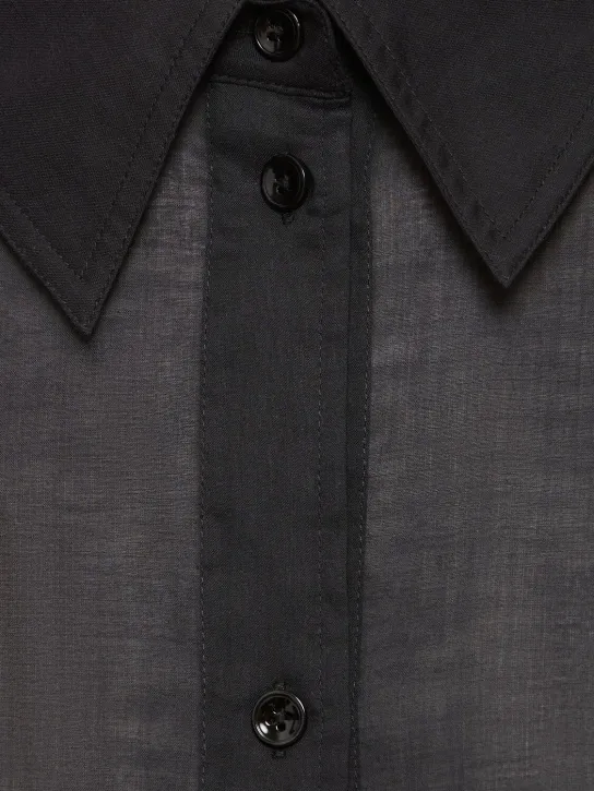 Toteme   Kimono sleeve cotton blend shirt 