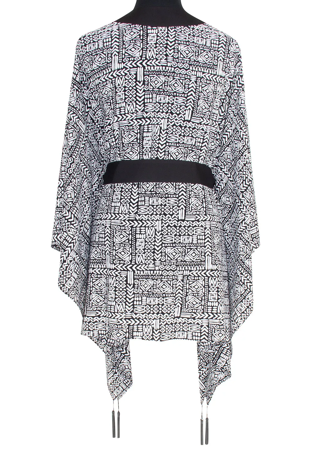 Tribal - Black Mayan Kimono (Black)