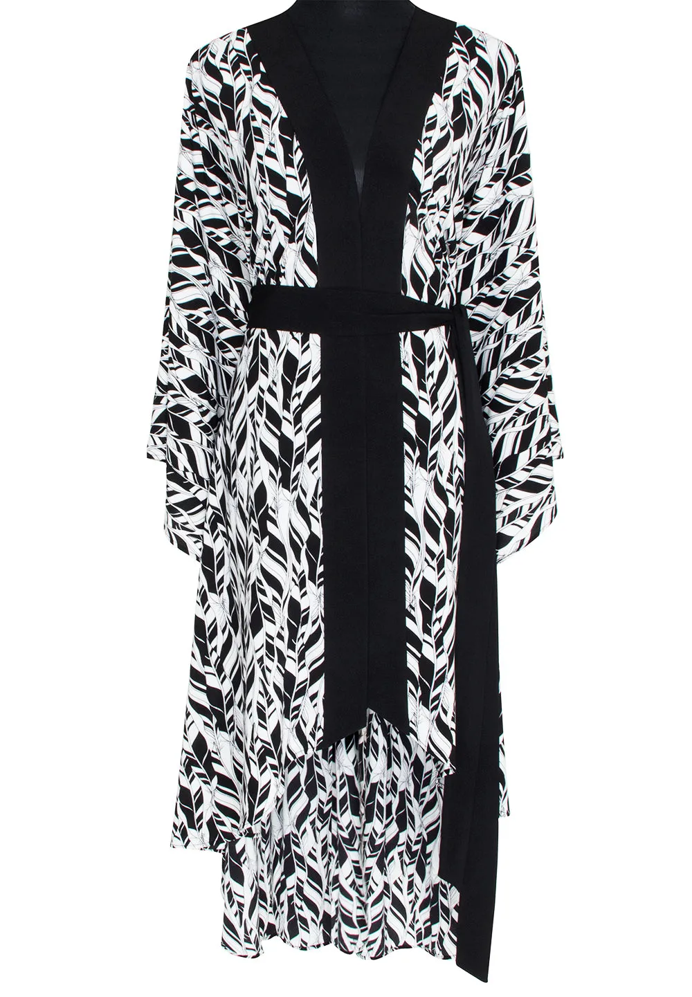 Tulum – Feathers Kimono Skull (Black)