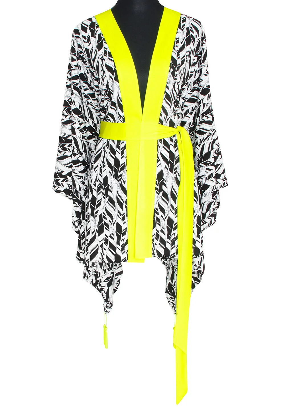 Tulum – Feathers Kimono Wings (Neon Yellow)