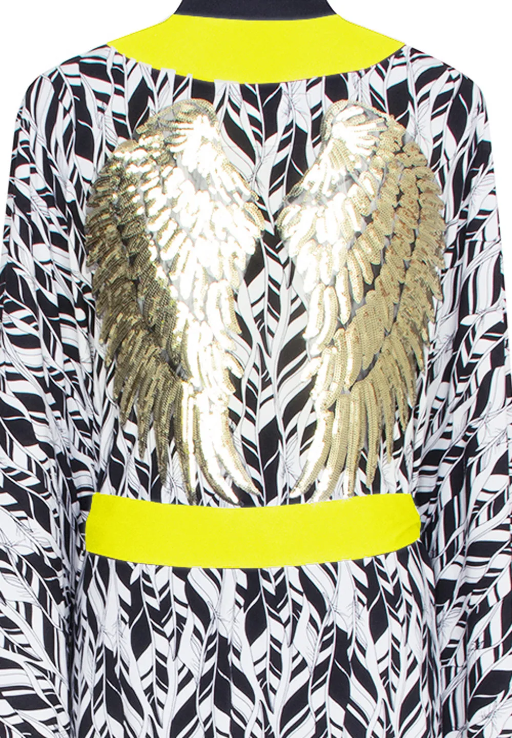 Tulum – Feathers Kimono Wings (Neon Yellow)