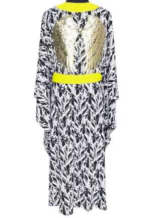 Tulum – Feathers Kimono Wings (Neon Yellow)