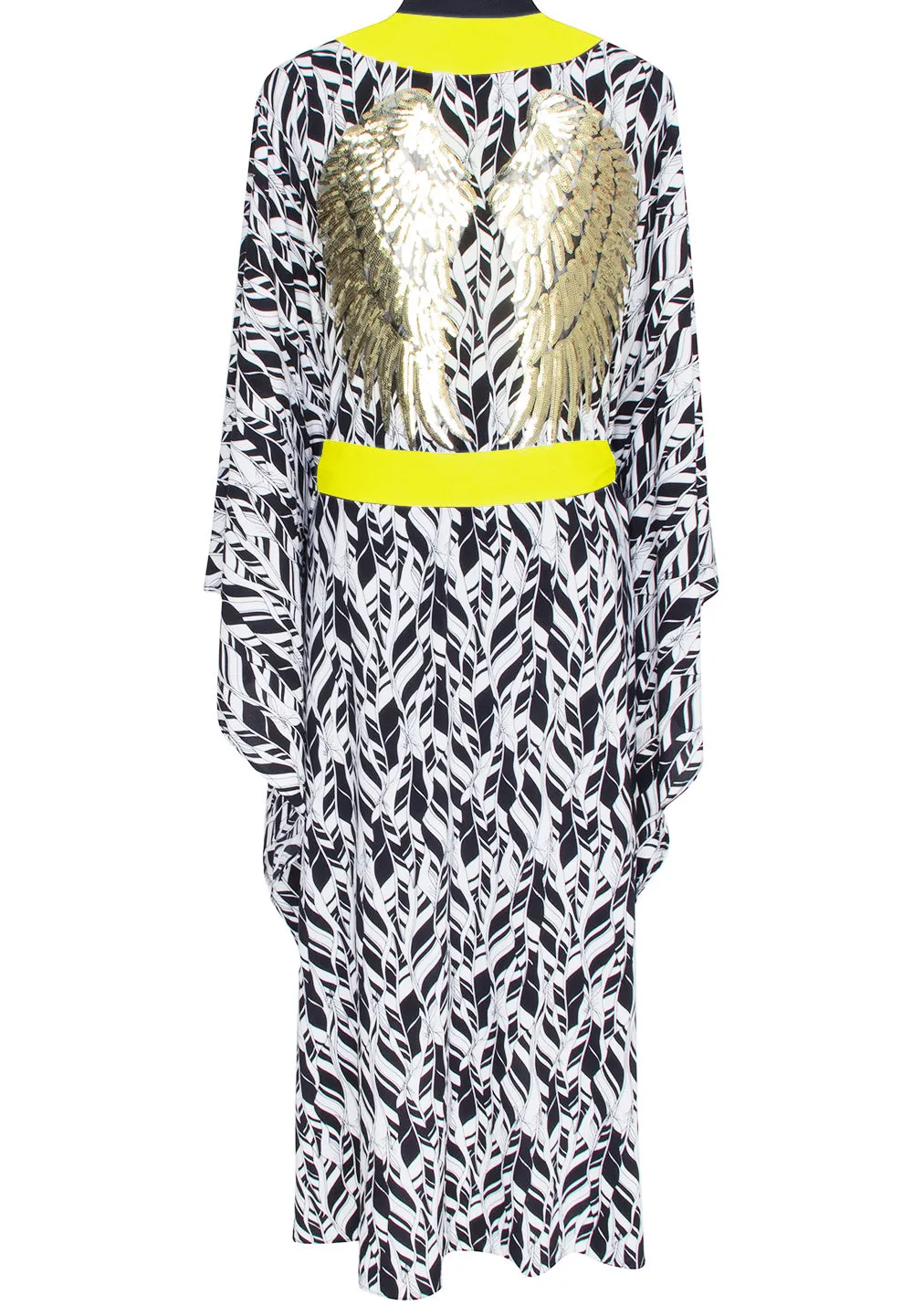 Tulum – Feathers Kimono Wings (Neon Yellow)