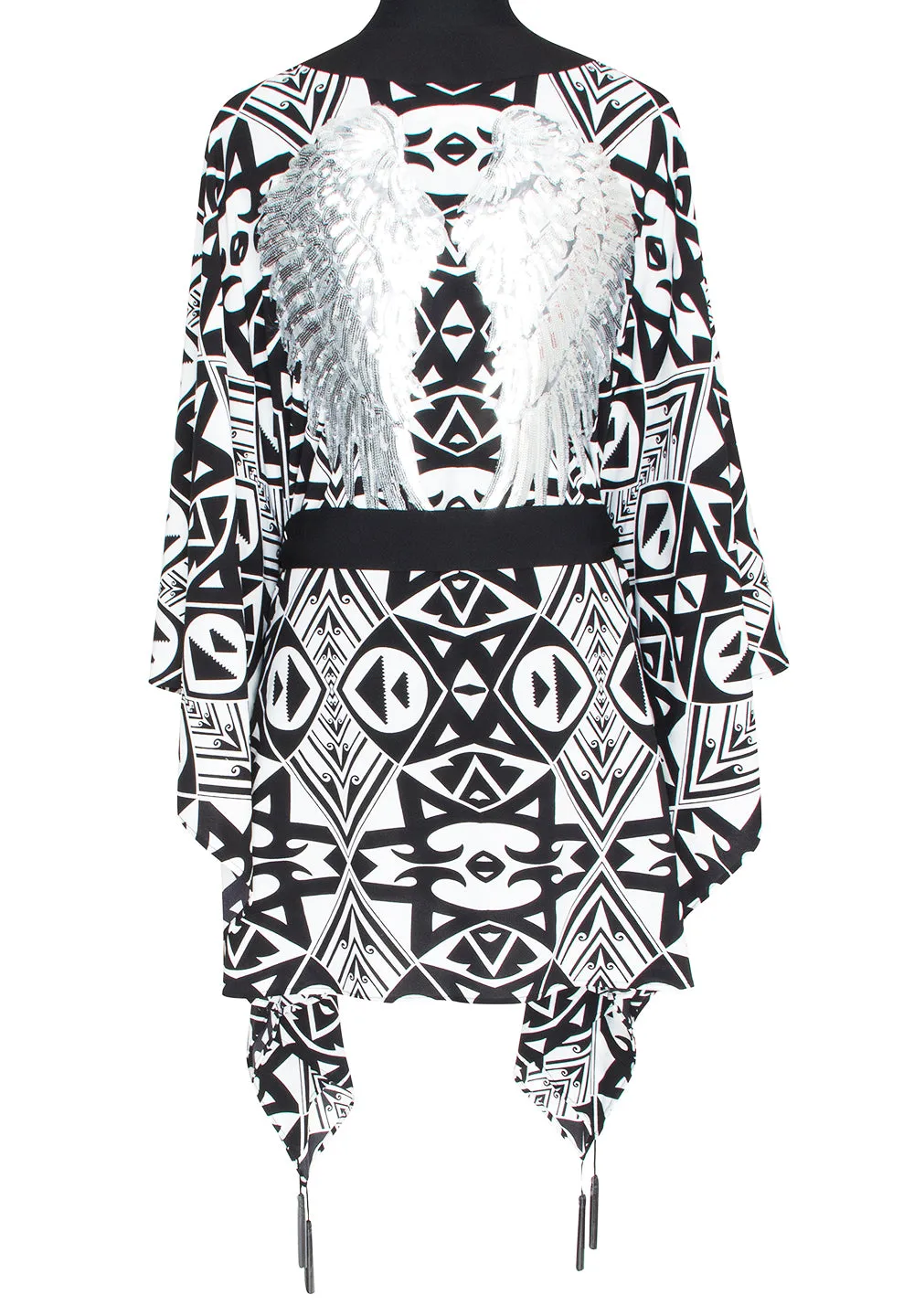 Tulum – Tribal Kimono Wings (Black)