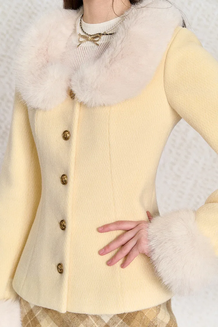 [Underpass] Sweetheart Woolen Jacket & Skirt Set