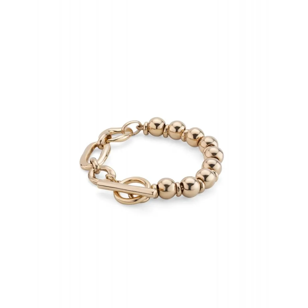 UNOde50 18K Gold Plated Cheerful Large Bracelet