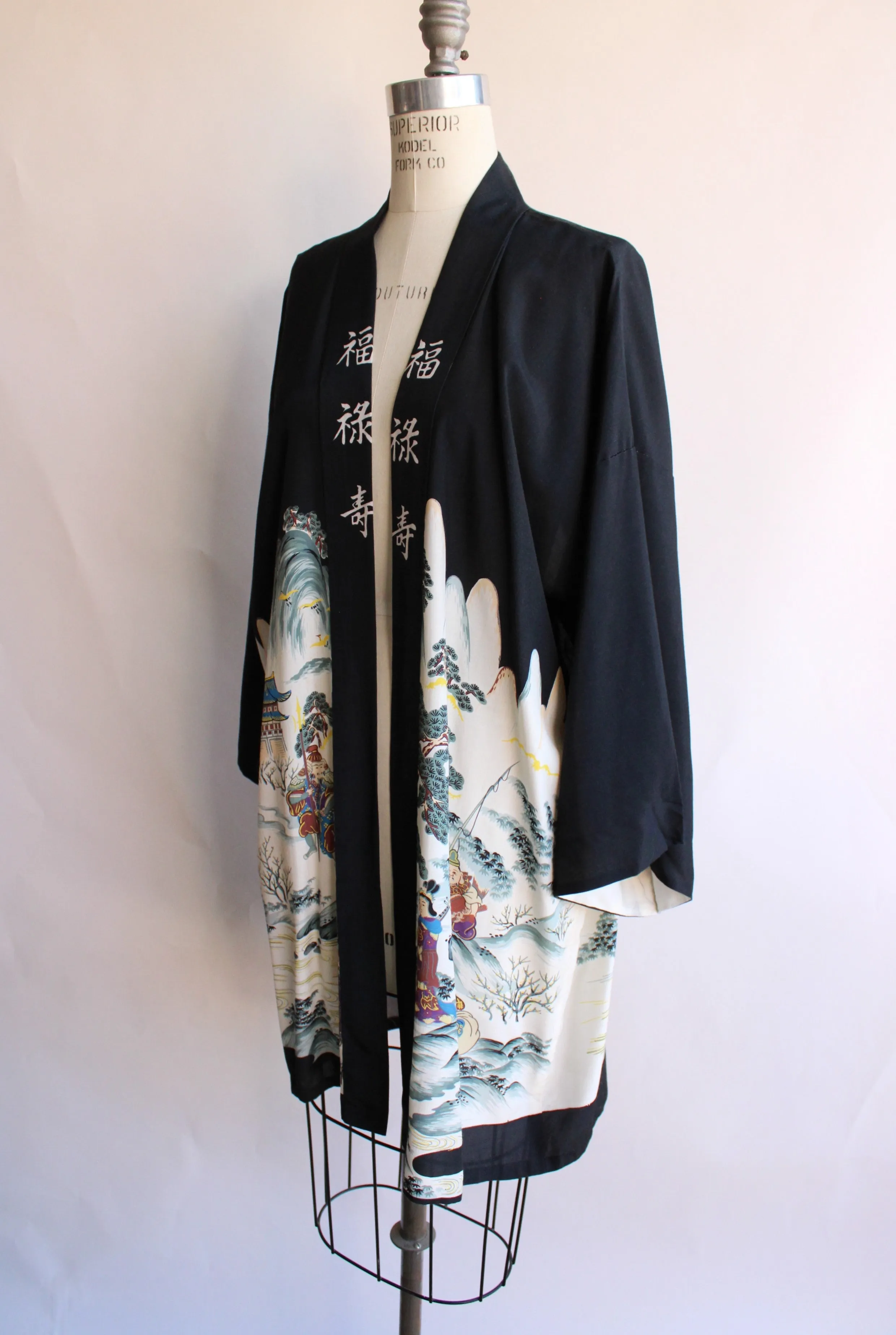 Vintage Haori Kimono in Black
