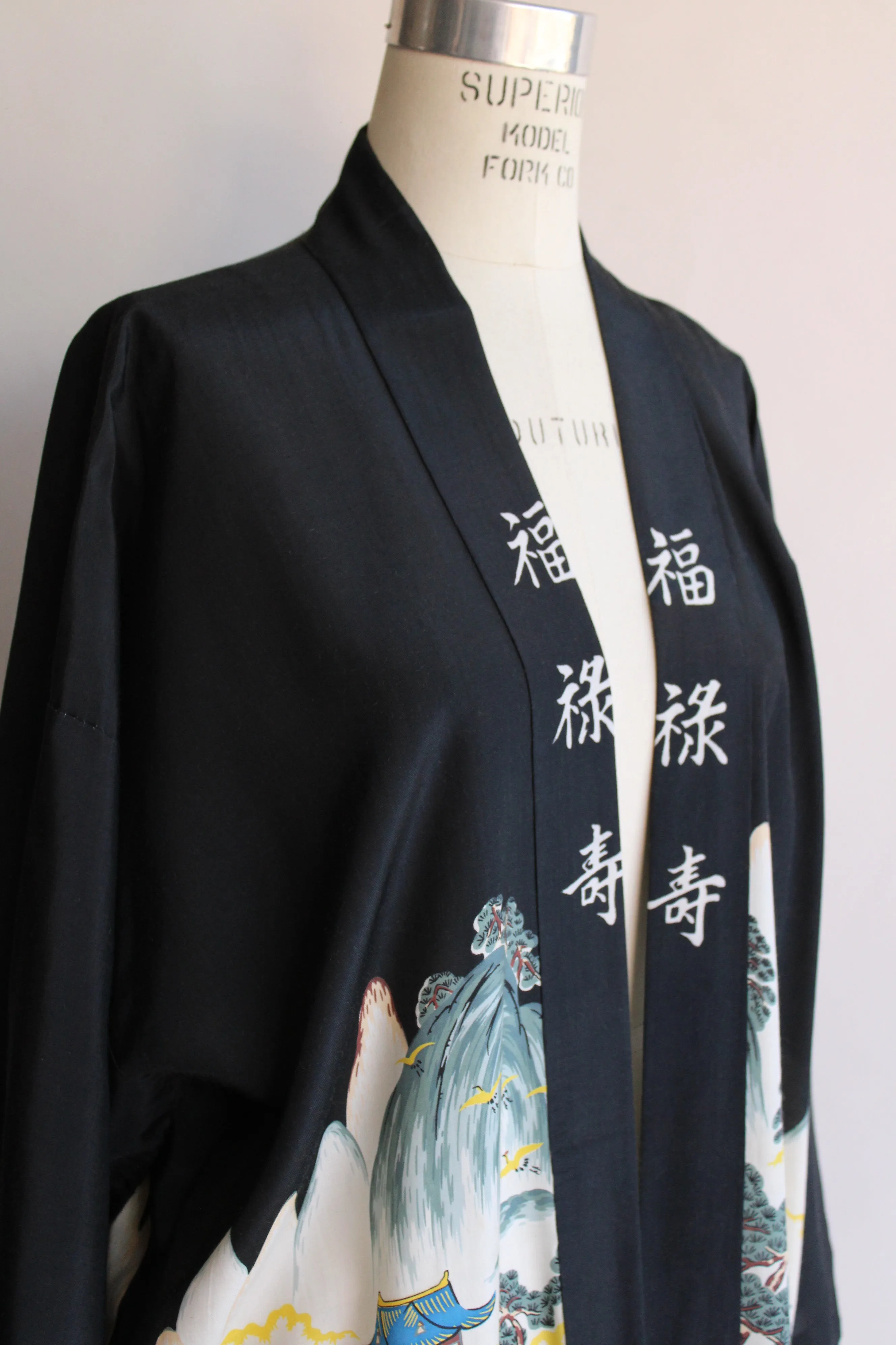 Vintage Haori Kimono in Black