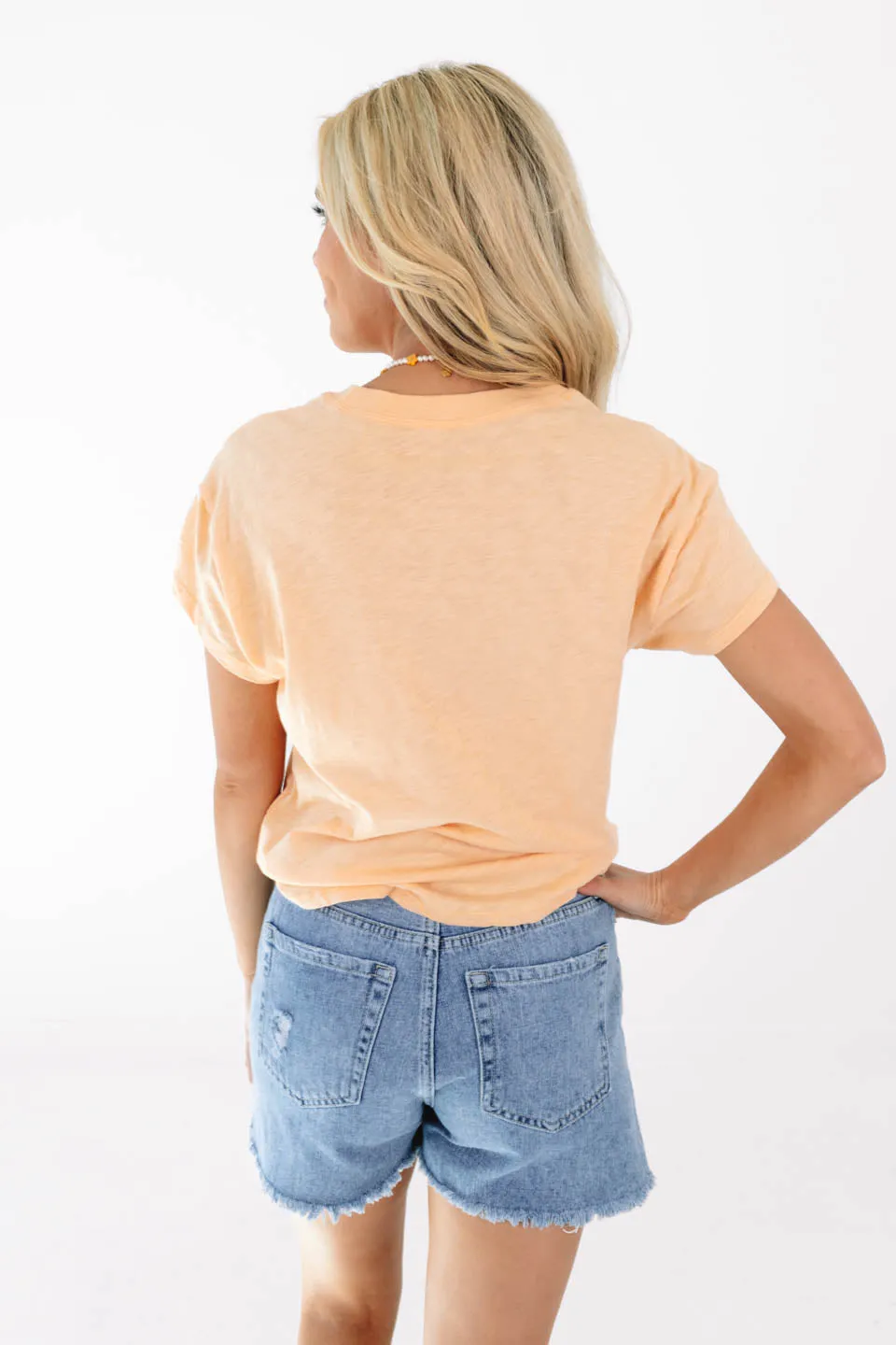 Z Supply Modern Slub Tee - Orange Cream